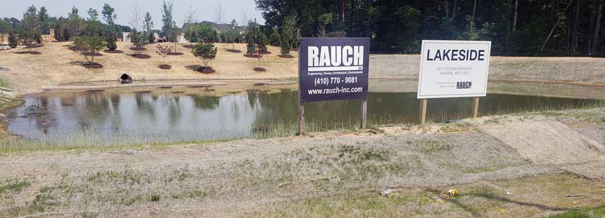 Construction signage for the community